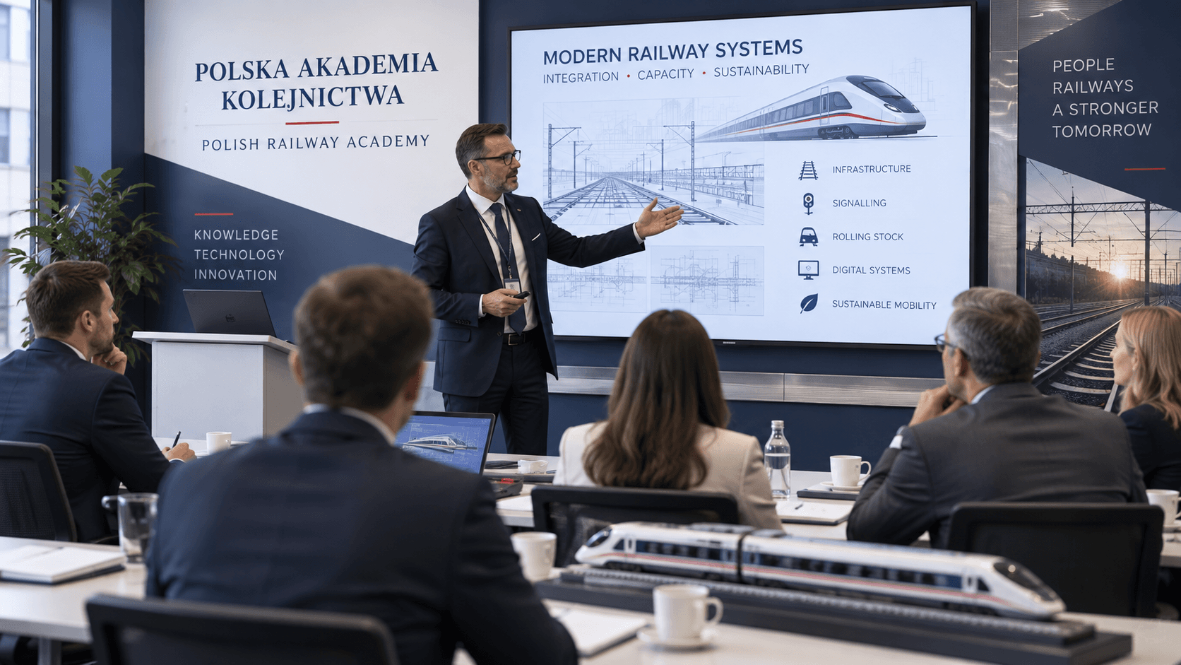Executive railway training classroom